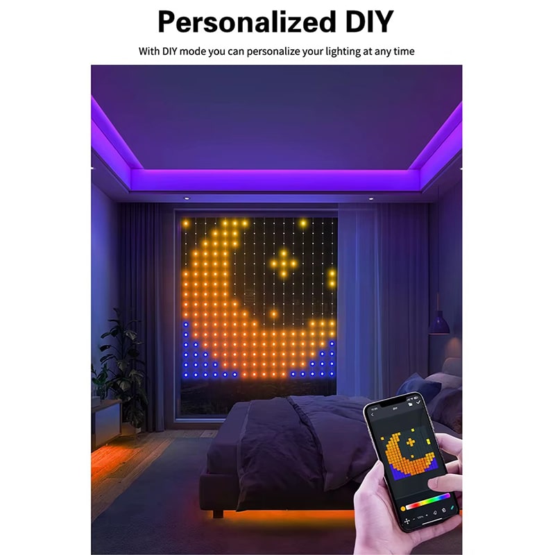 ریسه هوشمند RGB پرده ایی مدل HCL-001 - Image 4