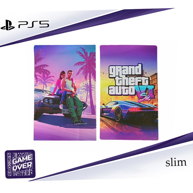 برچسب کنسول PS5 SLIM (GO) طرح GTA SIX - Image 2