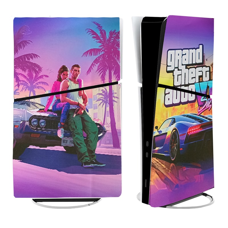 برچسب کنسول PS5 SLIM (GO) طرح GTA SIX - Image 3
