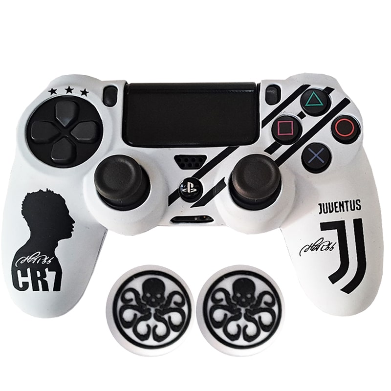روکش دسته PS4 طرح یونتوس JUVENTUS سفید - Image 4