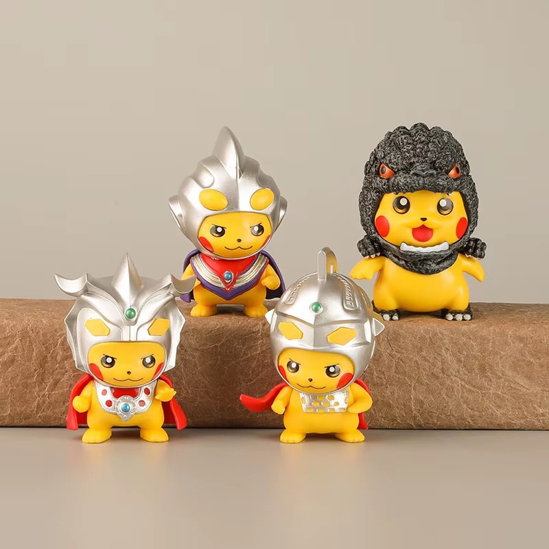 فیگور پیکاچو انیمه پوکمون Pokemon ست 4 عددی - Image 6