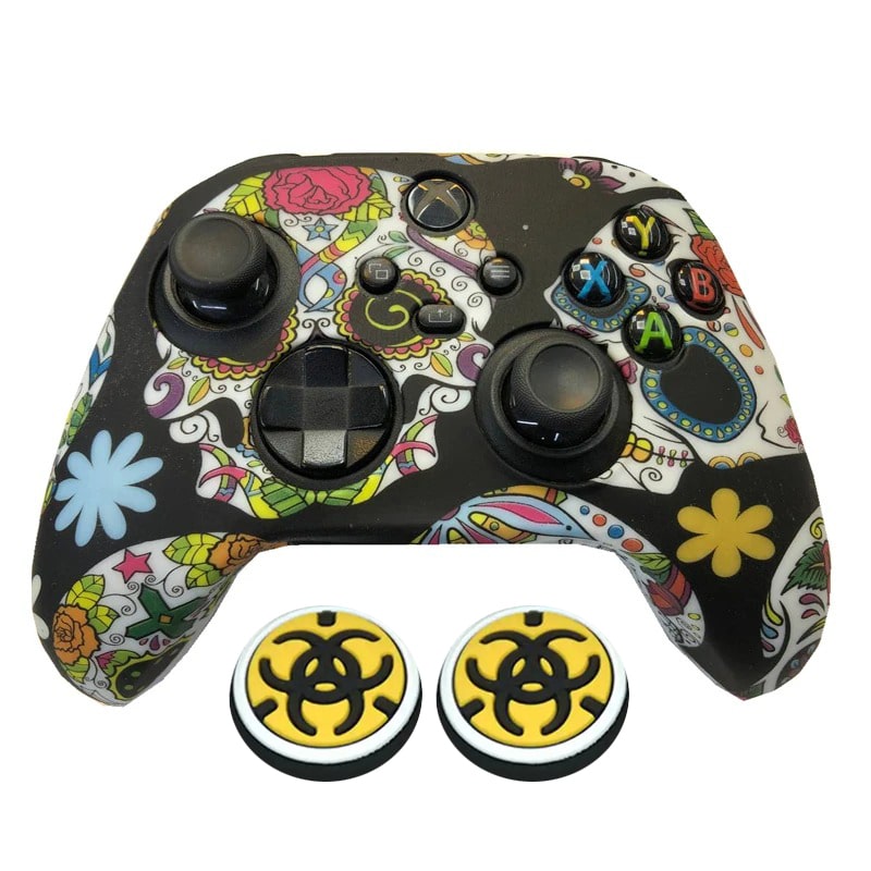 محافظ دسته Xbox Series X/S جمجمه و گل skull - Image 4