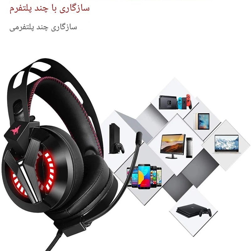 هدست گیمینگ سیمی مدل Combatwing M180 PRO - Image 8
