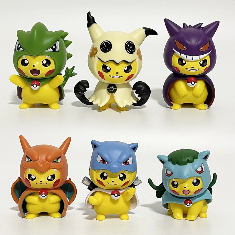 فیگور پیکاچو انیمه پوکمون Pokemon ست 6 عددی - Image 4
