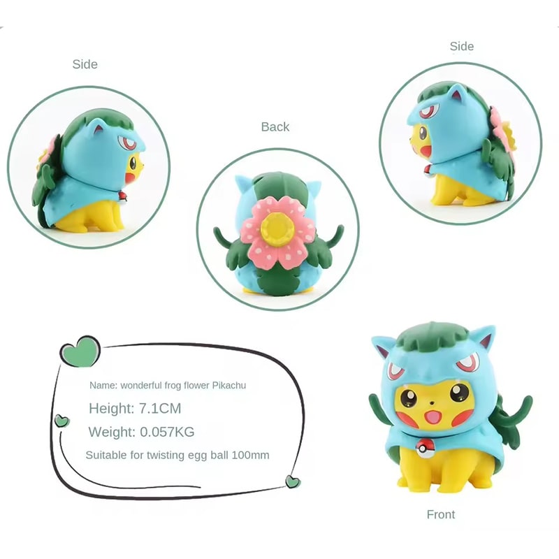 فیگور پیکاچو انیمه پوکمون Pokemon ست 6 عددی - Image 8