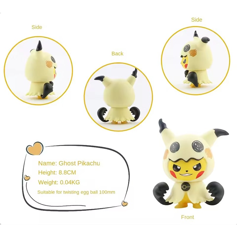 فیگور پیکاچو انیمه پوکمون Pokemon ست 6 عددی - Image 6