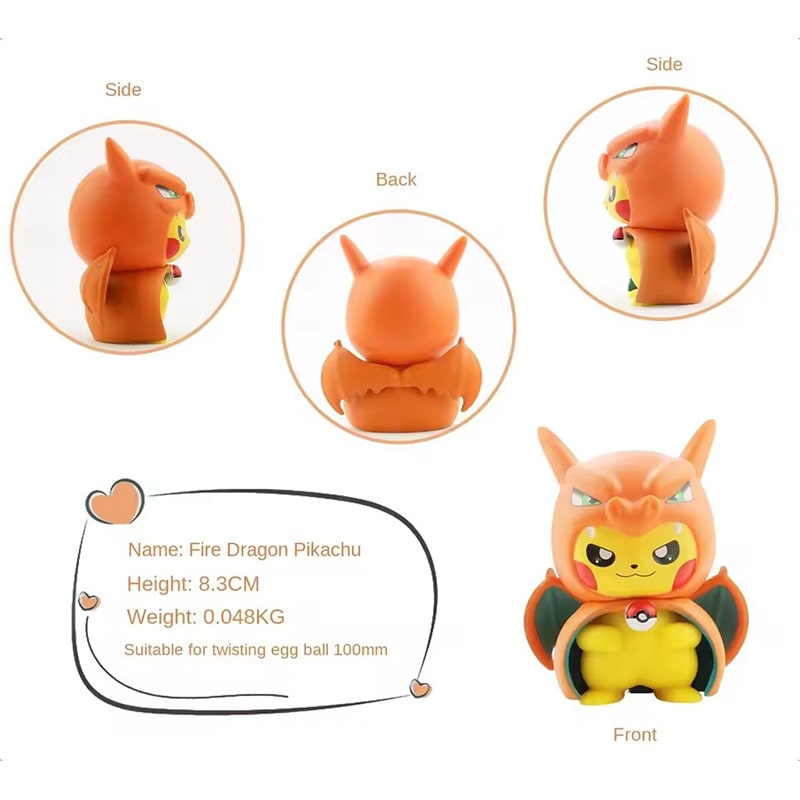 فیگور پیکاچو انیمه پوکمون Pokemon ست 6 عددی - Image 5
