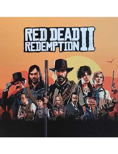برچسب کنسول PS4 مدل RED DEAD