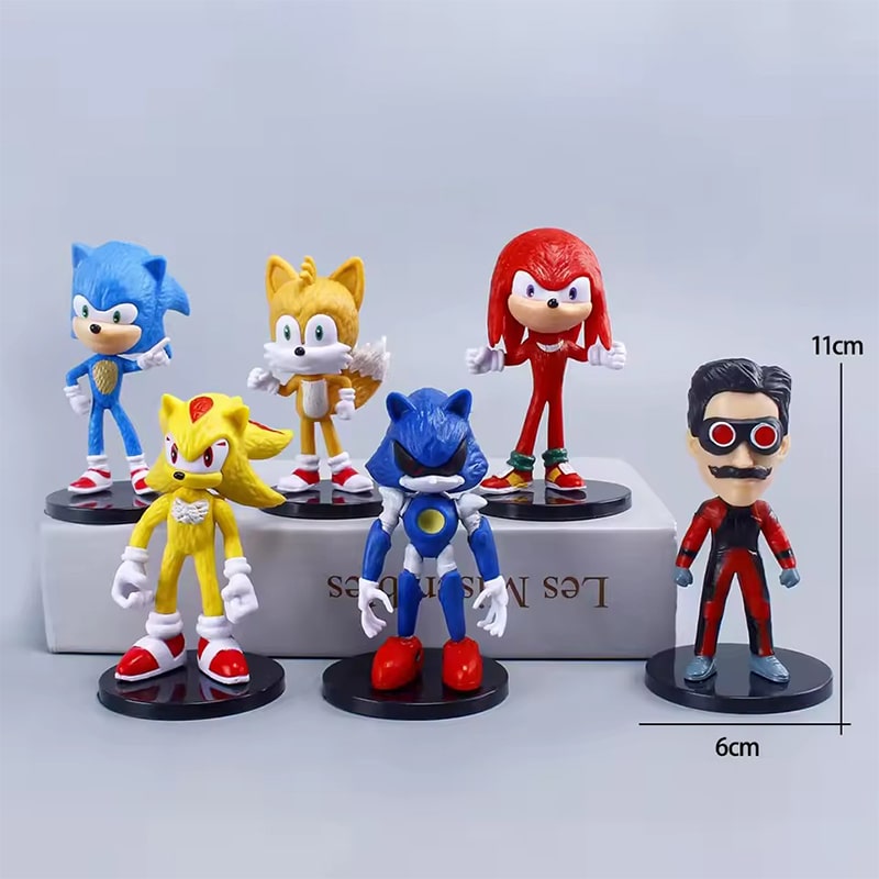 مینی فیگور پایه دار سونیک sonic ست 6 عددی - Image 2