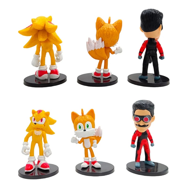 مینی فیگور پایه دار سونیک sonic ست 6 عددی - Image 7