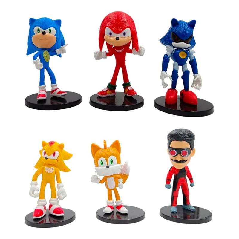 مینی فیگور پایه دار سونیک sonic ست 6 عددی - Image 9