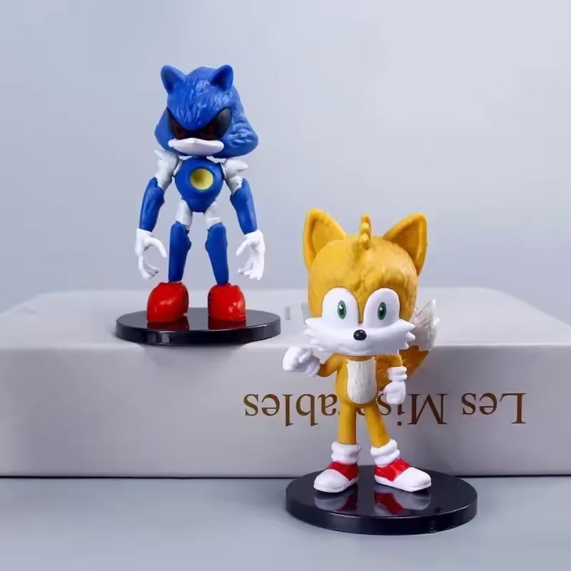 مینی فیگور پایه دار سونیک sonic ست 6 عددی - Image 5