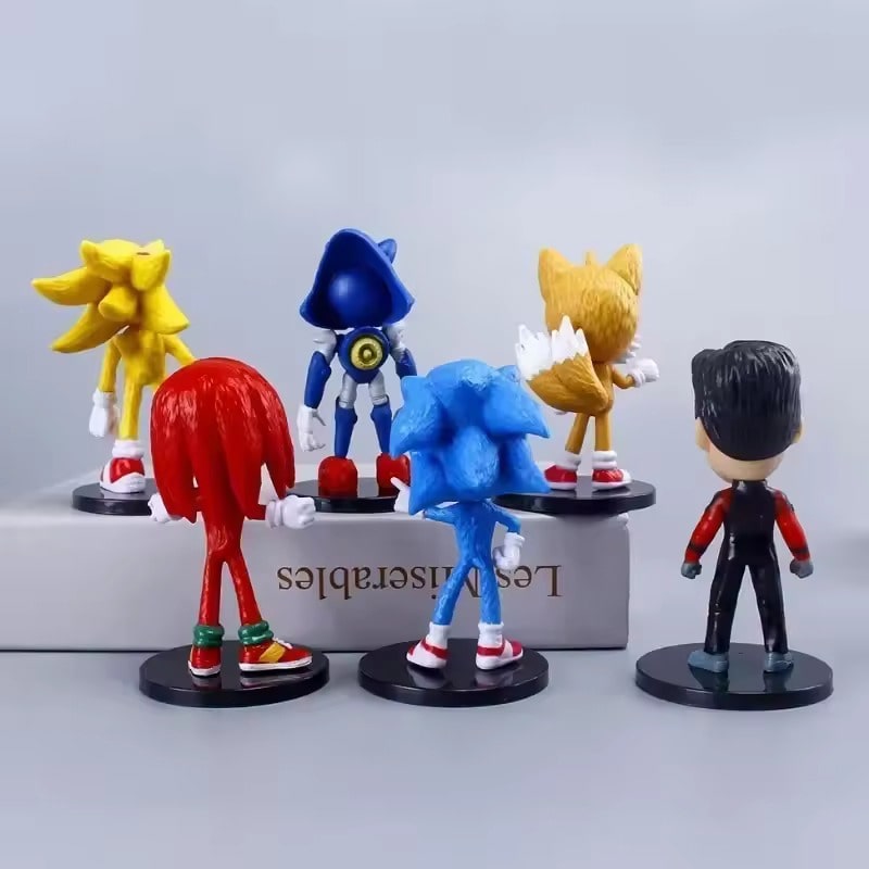 مینی فیگور پایه دار سونیک sonic ست 6 عددی - Image 6