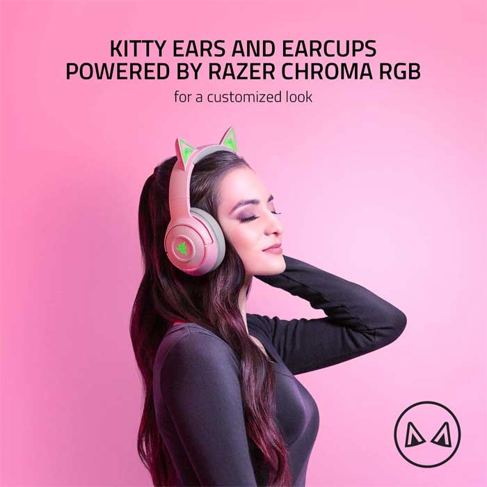 هدست گیمینگ ریزر KRAKEN BT Kitty Edition - Image 7