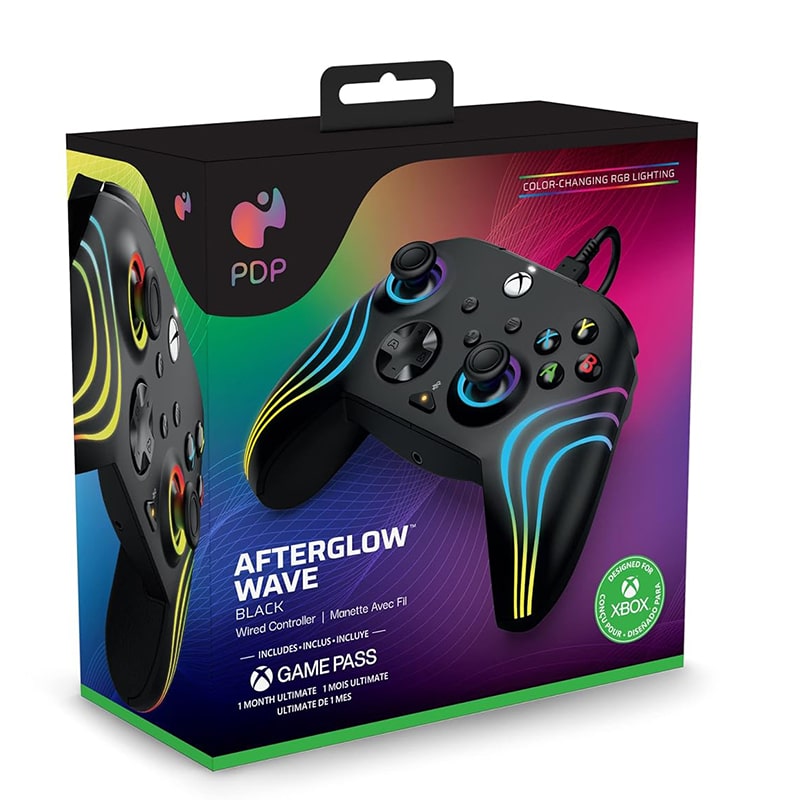 کنترلر ایکس باکس PDP مشکی مدل Afterglow Wave - Image 2