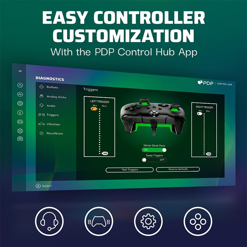 کنترلر ایکس باکس PDP رنگ مشکی مدل NEON - Image 8