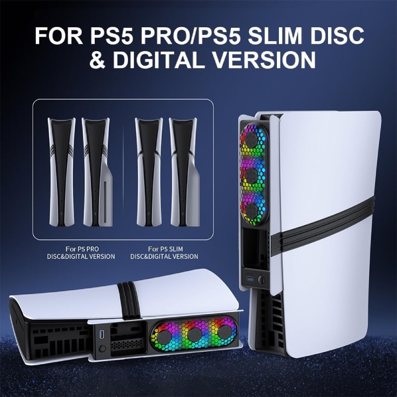 فن RGB پلی استیشن 5 SLIM/PRO مدل JYS P5228 - Image 9