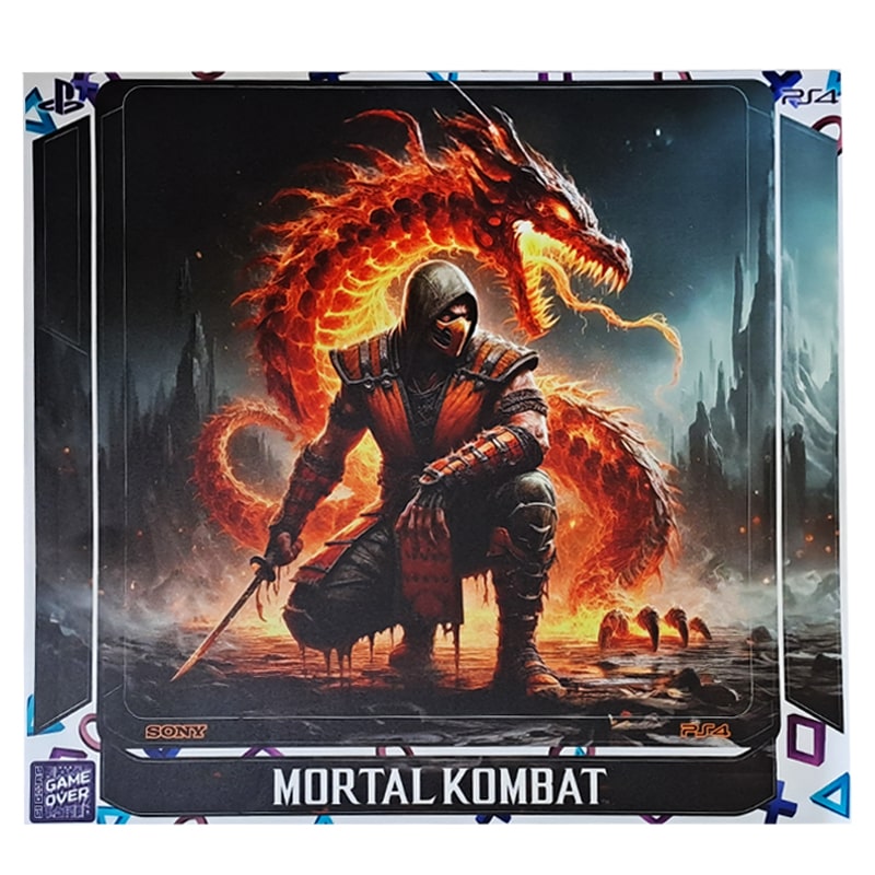 برچسب کنسول PS4 (GO) طرح MORTAL KOMBAT - Image 3