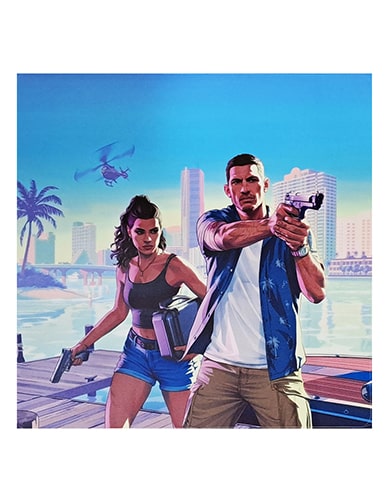 برچسب کنسول PS4 (GO) طرح GTA I
