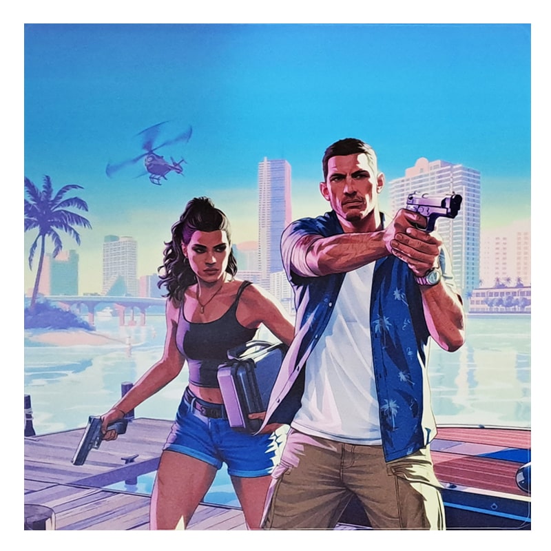 برچسب کنسول PS4 (GO) طرح GTA I - Image 2