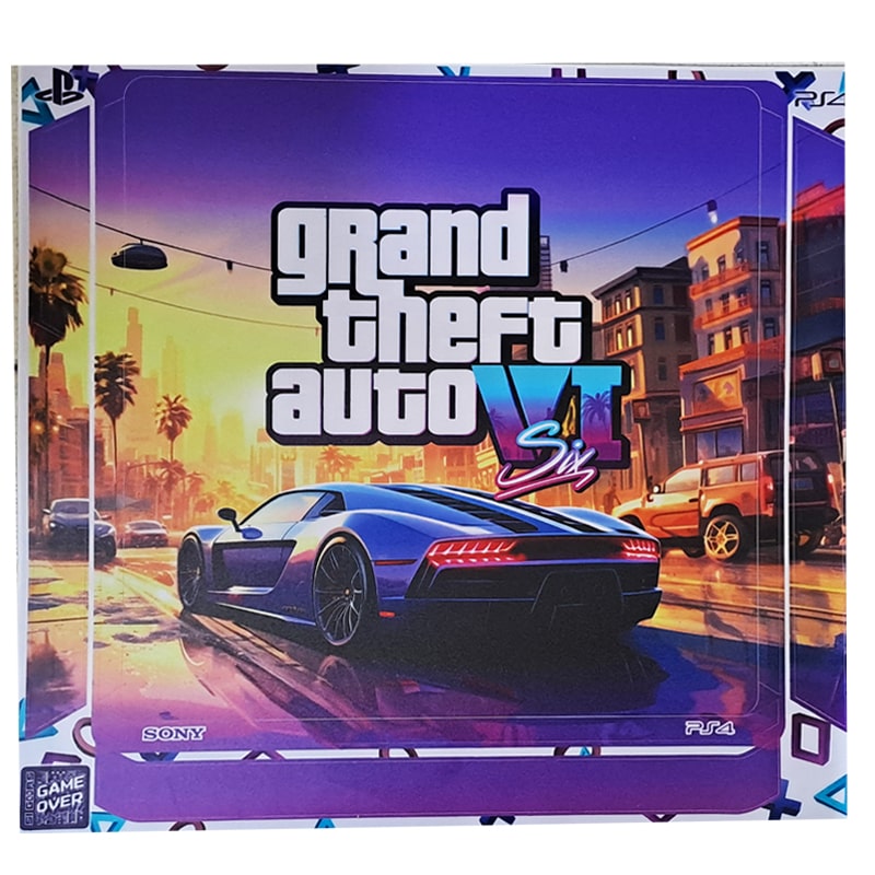 برچسب کنسول PS4 (GO) طرح GTA III - Image 3