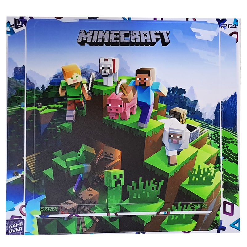برچسب کنسول PS4 (GO) طرح ماینکرافت MINECRAFT - Image 3