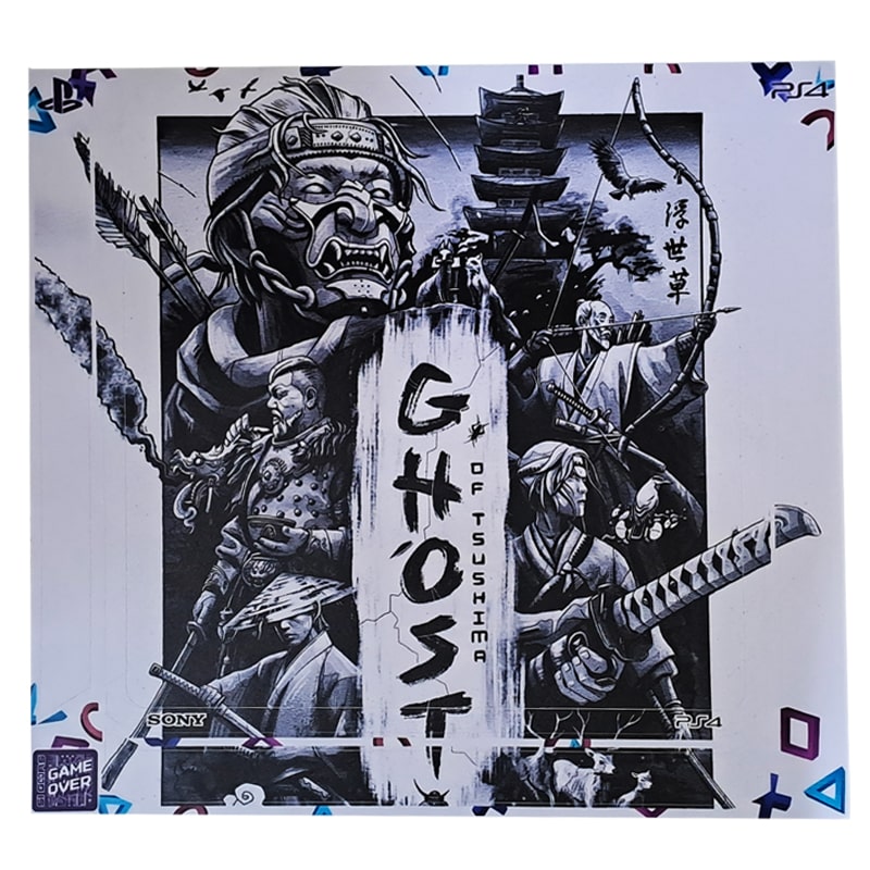 برچسب کنسول PS4 (GO) طرح Ghost Of Tsushima - Image 3