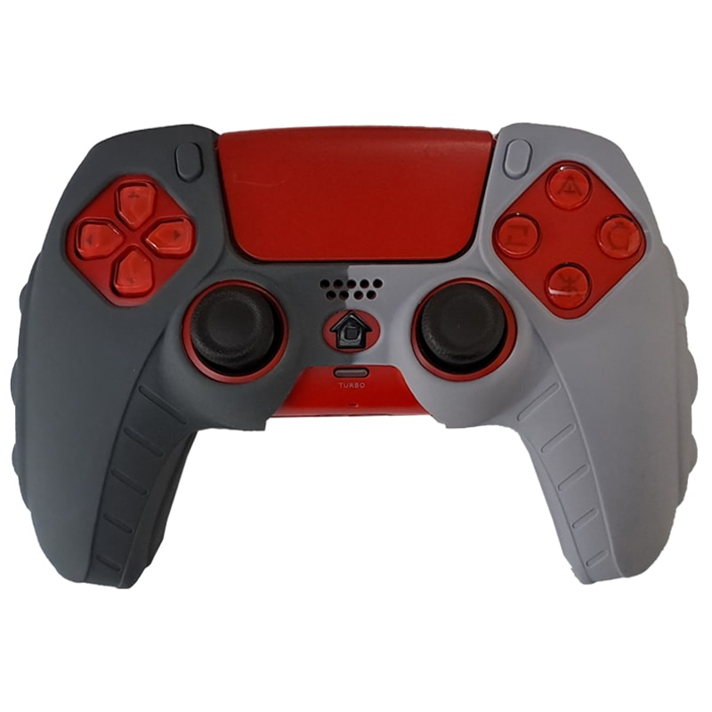 روکش دسته PS5 مدل anti slip طوسی روشن-تیره - Image 3