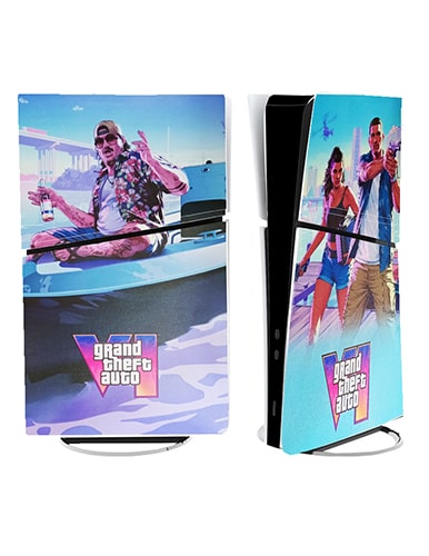 برچسب کنسول PS5 SLIM (GO) طرح GTA VI