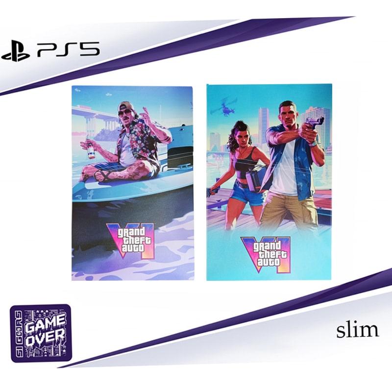 برچسب کنسول PS5 SLIM (GO) طرح GTA VI - Image 2