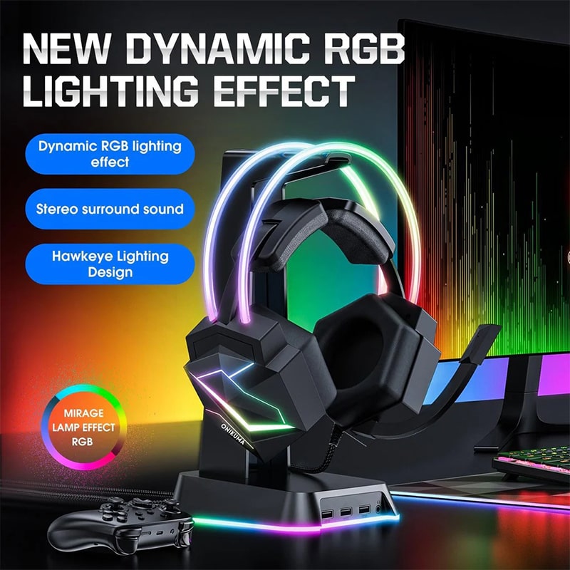 هدست گیمینگ اونیکوما ONIKUMA X20 7.1USB - Image 7
