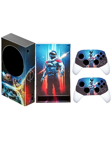 برچسب کنسول Xbox series s GO طرح Starfield