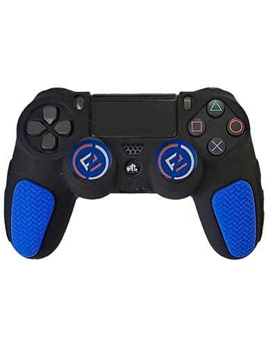 روکش دسته PS4 طرح ضد لغزش مشکی-آبی - Image 2