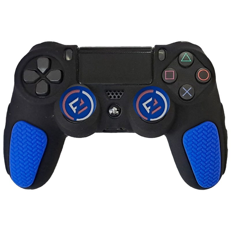 روکش دسته PS4 طرح ضد لغزش مشکی-آبی - Image 4