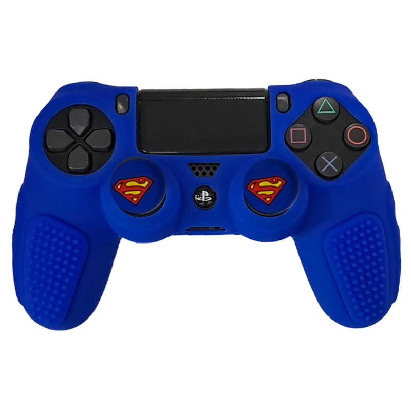 روکش دسته PS4 طرح ضد لغزش آبی کاربنی - Image 4