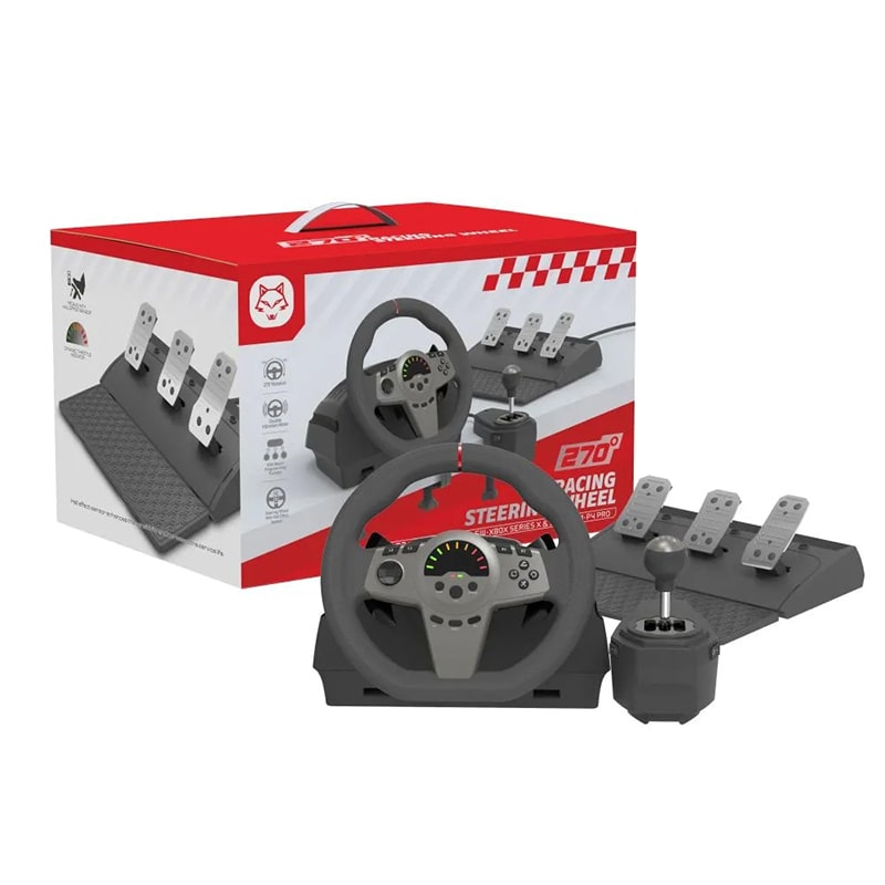 فرمان بازی Racing Steering Wheel 270 مدل HS-GT100V2SL - Image 2