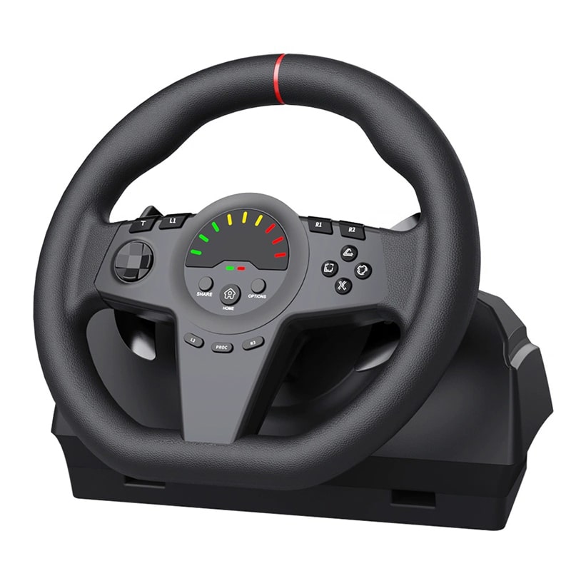 فرمان بازی Racing Steering Wheel 270 مدل HS-GT100V2SL - Image 6
