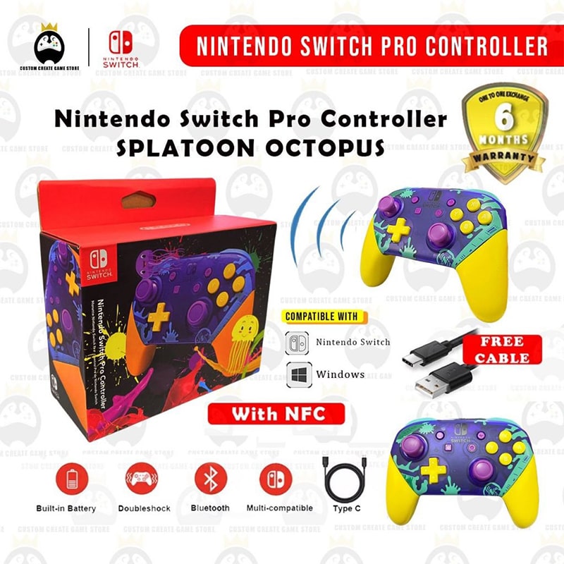 کنترلر بیسیم نینتندو سوییچ پرو طرح Splatoon 3 - Image 7