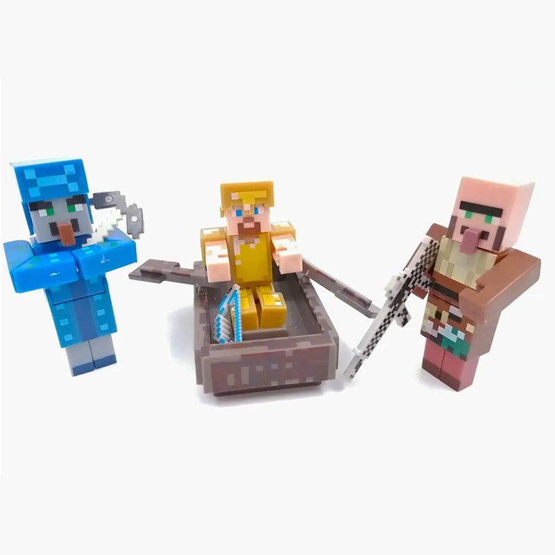 لگو 3 فیگور با مشعل ماینکرافت Village Pillage - Image 2