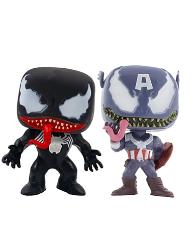 فیگور ونوم سیاه و کاپیتان آمریکا Venom