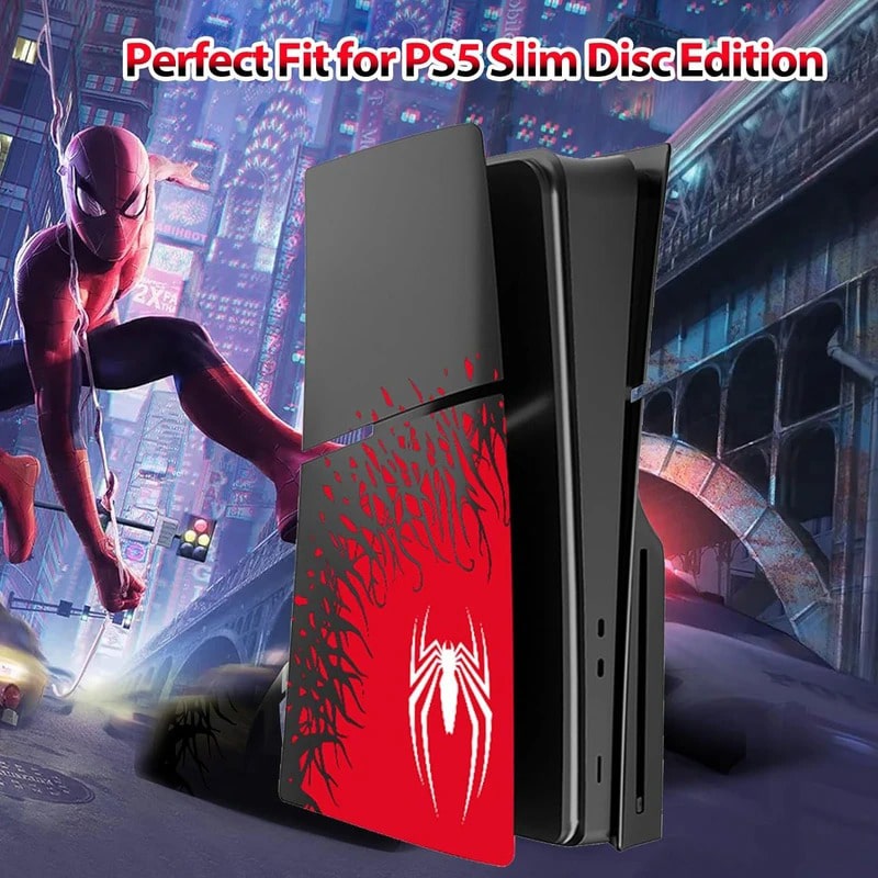 فیس پلیت PS5 اسلیم دیسکخور مدل spider man - Image 3