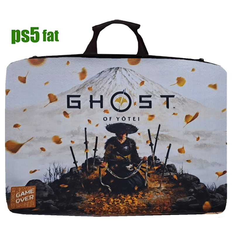 کیف حمل کنسول PS5 فت طرح ghost of yotei - Image 4