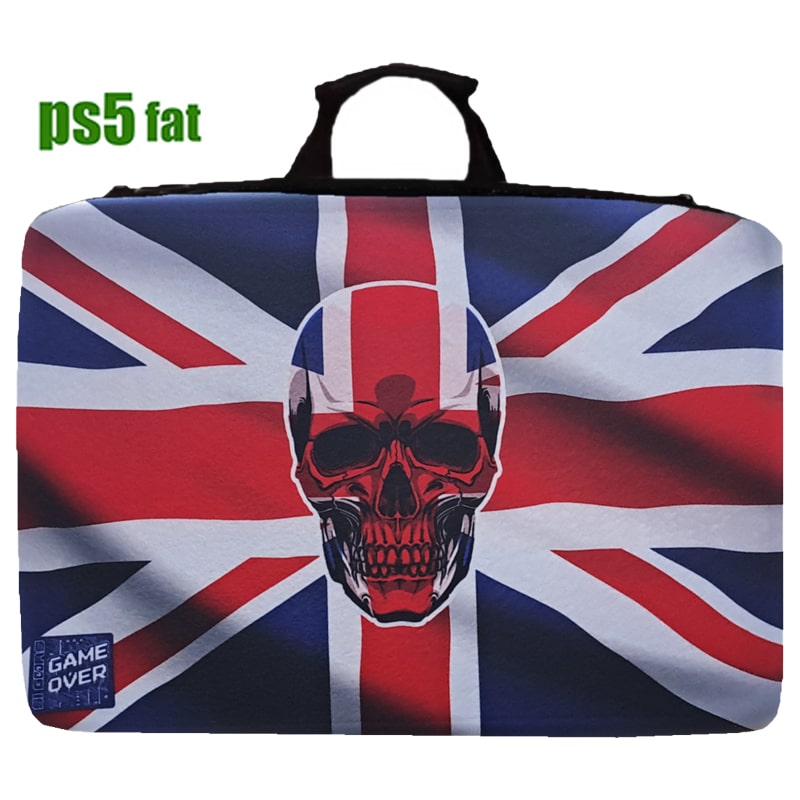 کیف حمل کنسول PS5 فت طرح پرچم انگلیس skull - Image 4