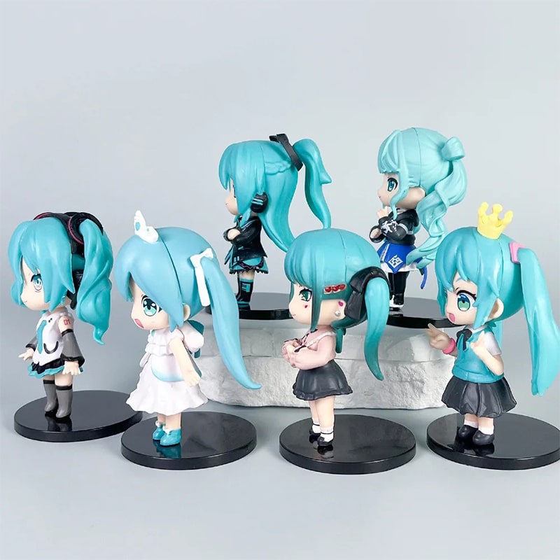 فیگور انیمه هاتسونه میکو Hatsune Miku ست 6 عددی - Image 3