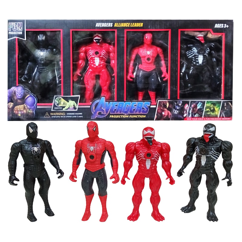اکشن فیگور ونوم اسپایدرمن Avengers پک 4 عددی - Image 2