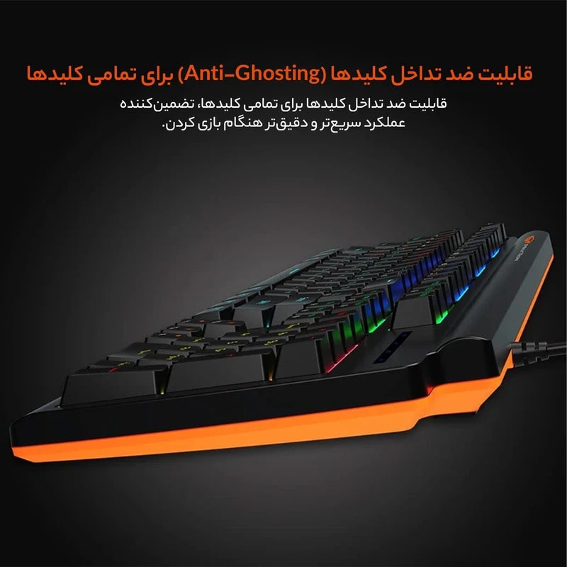 کیبورد گیمینگ میشن مدل MEETION MK600 RD مشکی - Image 5