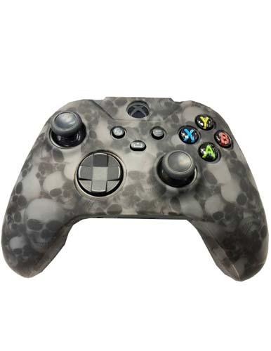 محافظ دسته Xbox Series X/S طرح جمجمه طوسی