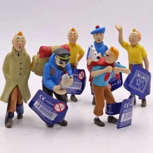 فیگور تن تن و کاپیتان هادوک TinTin ست 6 عددی