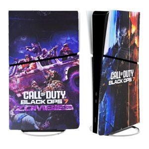 برچسب کنسول PS5 SLIM (GO) طرح COD ZOMBIES