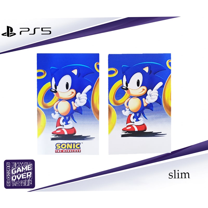 برچسب کنسول PS5 SLIM (GO) طرح سونیک SONIC - Image 3